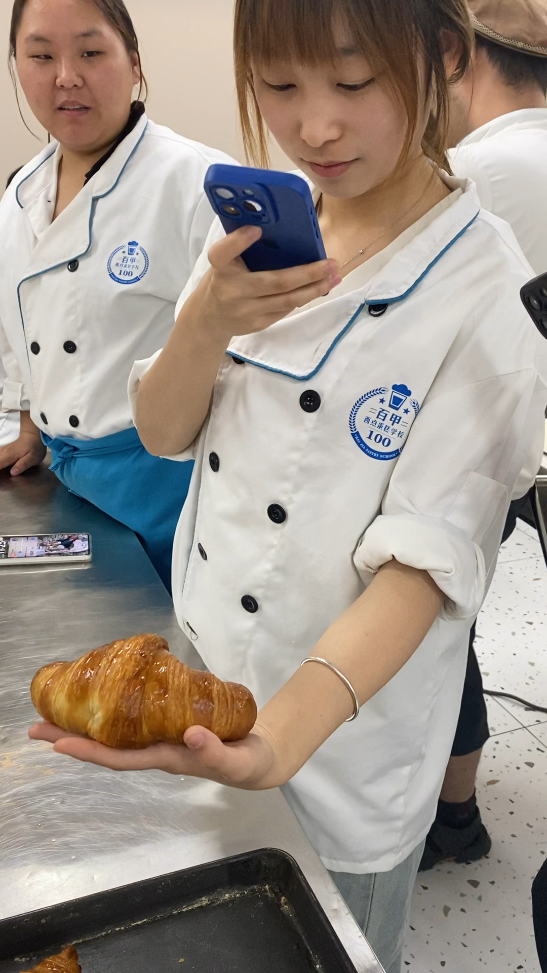 南阳百甲烘焙学员丹麦面包制作实拍